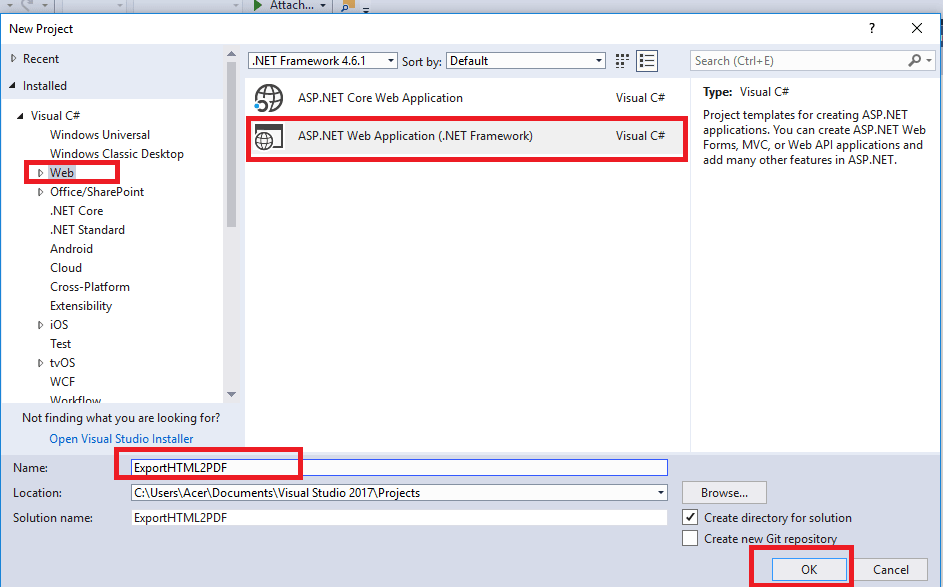 Export HTML to PDF in asp.net MVC using iTextSharp or Rotativa (Step by step explanation)