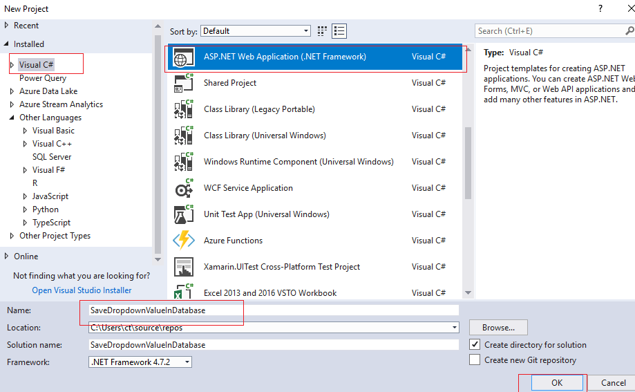 Save Selected Dropdown and Text value in database in ASP.NET Web-Forms