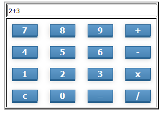 Create a simple calculator using Javascript