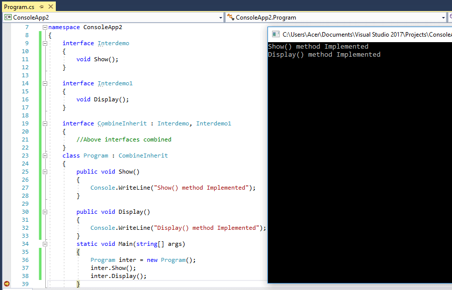 Interface in C# (With Example)