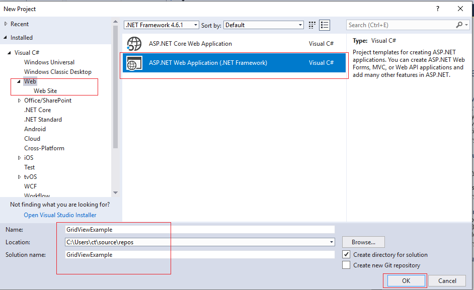 Understanding ASP.NET Gridview control with an example